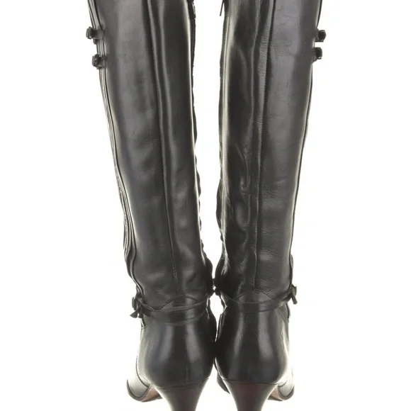 FRYE LEATHER KNEE HIGH RIDING BOOTS - Picture 2 of 11